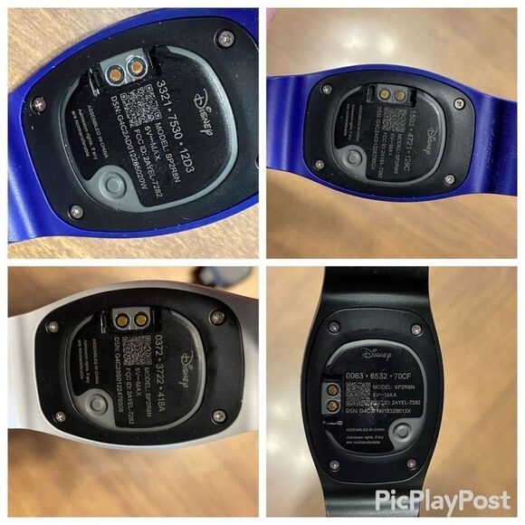 Lot of 4 Pre-Owned / Used Walt Disney World MagicBand+ bands w/ chargers - Picture 6 of 7